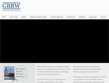 Tablet Screenshot of gbrwexpertwitness.com